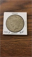 1927 S-mint VF 90% silver Peace dollar