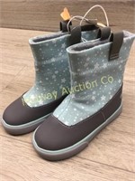 BLUE AND GREY KIDS BOOTS SIZE 8