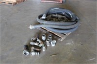 (2) Heavy Duty Hoses & Assorted Fittings