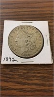 1882 90% silver Morgan dollar