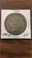 1880-S VF 90% silver Morgan dollar