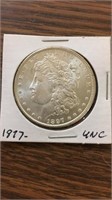 1897 uncirculated 90% silver Morgan Dollar