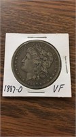 1887-O VF 90% silver Morgan dollar