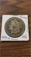 1879-S 3rd Reverse 90% silver Morgan dollar
