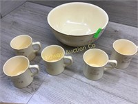 TOM AND JERRY BOWLS SET WITH MUGS