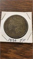 1896 90% silver Morgan dollar
