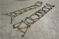 (2) Tractor Tire Chains, Approx 28"x148"