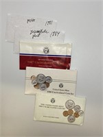 Lot of 5 US Mint Uncirculated Coin Set