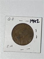 1962 One Cent Large Penny Coin