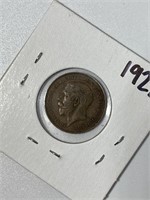 1922 One Cent Great Britain Coin