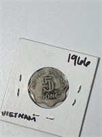 1966 Vietnam 5 Dong Coin