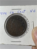 1848 US Large One Cent