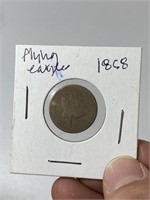 1858 US One Cent Flying Eagle Coin