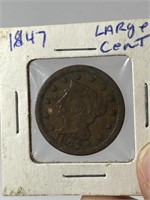 1847 US Large One Cent