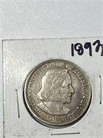 1893 US Half Dollar Coin
