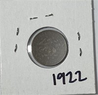 1922 One Cent Coin