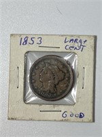 1853 One Cent Large Coin