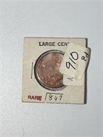 1847 US Large Cent Coin