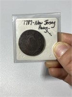1787 New Jersey Penny Coin