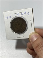 1852 US One Cent