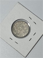 Canadian 5 Cent Coin 1922