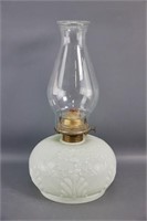 Milk-Glass Oil Lamp