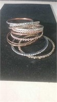 11 bangle bracelets some Jewel