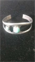 Mexican silver? Turquoise bracelet