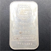 ENGELHARD ONE OUNCE NUMBERED SILVER BAR