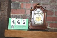 Wilh Bohrer Frier Mantle Clock w/ Brass Accents