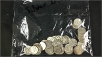 Lot of 50 silver dimes