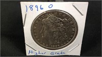 1896 o Morgan silver dollar higher grade