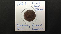 1863 Civil War token