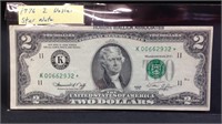 1976  2 Dollar Star Note