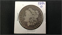 1894 o Morgan silver dollar