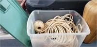 TOTE OF TWINE AND ROPE