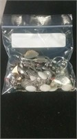Bag of costume jewelry rings necklaces possibly