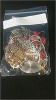 Bag of costume Estate Jewelry mostly necklaces i