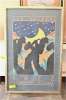 Vintage New Orleans 1980 Jazz Festival Poster