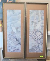 Pair of Oriental Framed Pictures