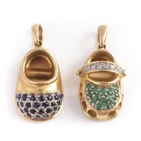 14KT YELLOW GOLD SHOE CHARMS (2)