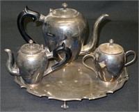 ENGLISH STERLING TEA SERVICE (4 PIECES)