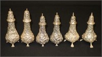 STERLING REPOUSSE SHAKERS (3 SETS)