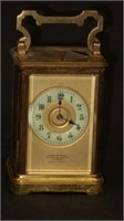CARRIAGE REPEATER CLOCK "DREW & SONS PICADILLY CIR