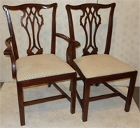 COUNCIL CHIPPENDALE STYLE DINING CHAIRS