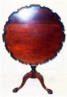 CHIPPENDALE STYLE TILT TOP TABLE