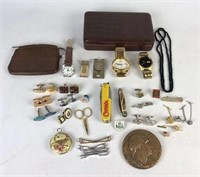 Cuff Links, Pocket Knives, Watches, Money Clip