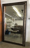 Oversized Framed Beveled Mirror