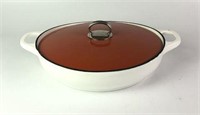 Michael Graves Enameled Cast Iron Pan with Lid