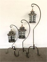 Hanging Metal Candle Lanterns on Stands
